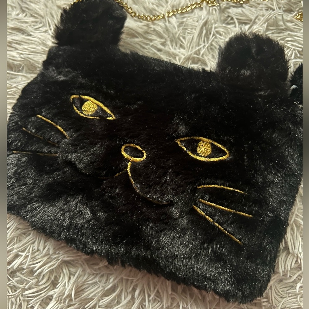 Cat print crossbody bag